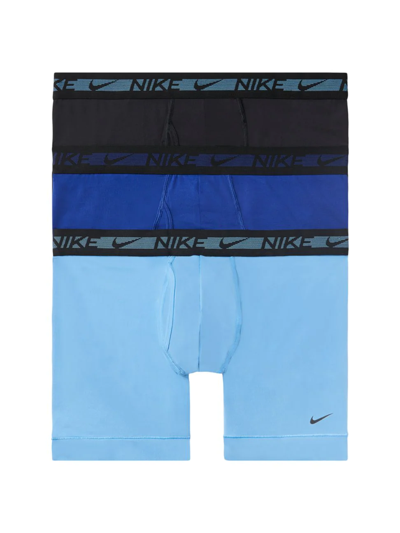 Shop Nike Men's Dri-fit 3-piece Boxer Brief Set In Blue Royal
