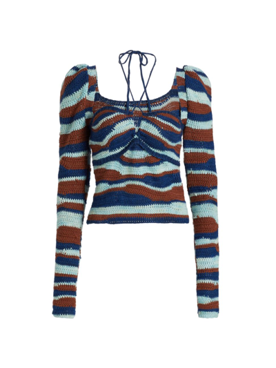 Shop Sea Women's Wavey Wool Sweater In Neutral