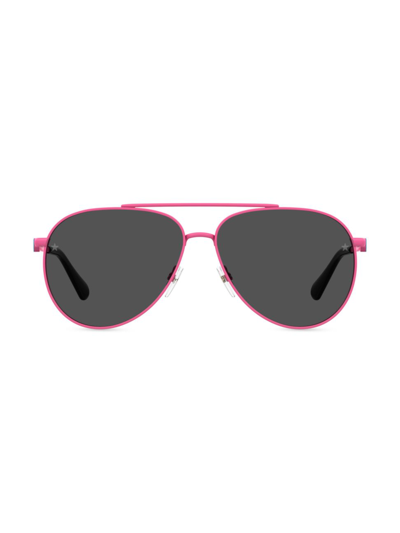 Shop Chiara Ferragni Women's 59mm Aviator Sunglasses In Pink