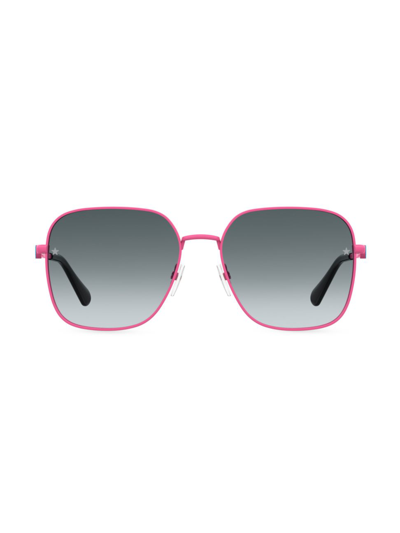 Shop Chiara Ferragni Women's 57mm Square Sunglasses In Pink