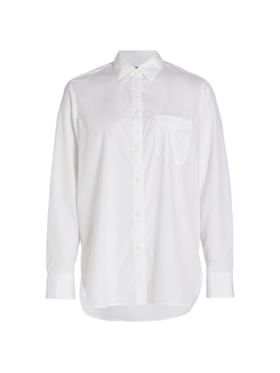 Shop Rag & Bone Women's Maxine Cotton Button-front Shirt In White