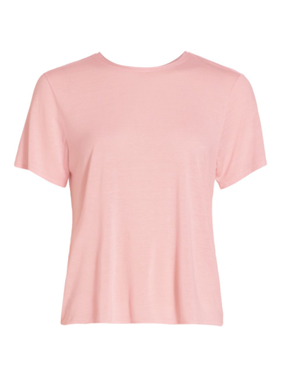 Shop Rag & Bone Women's Michal Linen Tee In Pink