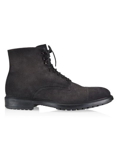 Shop To Boot New York Men's Burkett Leather Ankle Boots In Grey