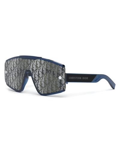 Shop Dior Men's Xtrem Mask Sunglasses In Blue