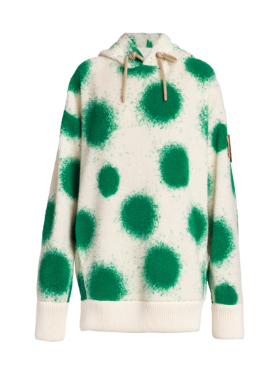 Shop Moncler Genius Women's 1 Moncler Jw Anderson Oversized Dot Hoodie In White