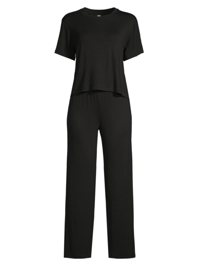 Shop Honeydew Intimates Women's All American 2-piece Pajama Set In Black