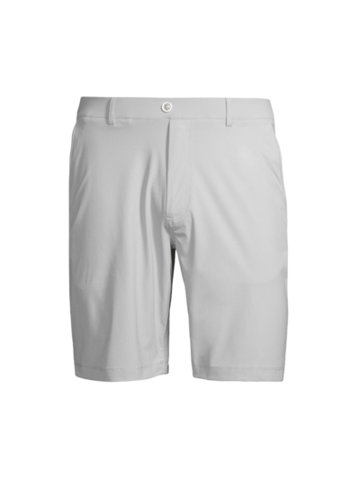 Shop Redvanly Men's Hanover Flat-front Shorts In Harbor Mist