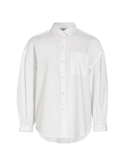 Shop Rails Women's Janae Oversized Button-front Shirt In White
