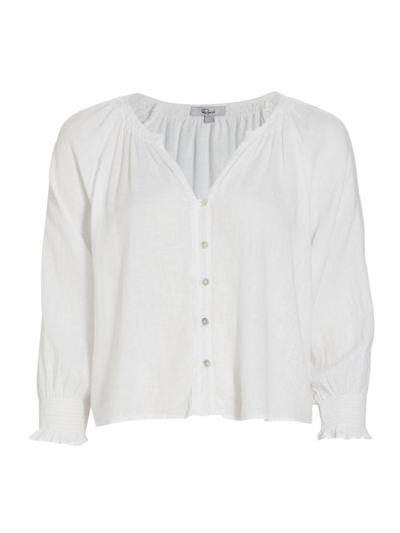 Shop Rails Women's Mariah Woven Button-front Top In White