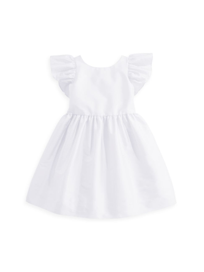Shop Bella Bliss Little Girl's & Girl's Edenham Dress In White With Blue