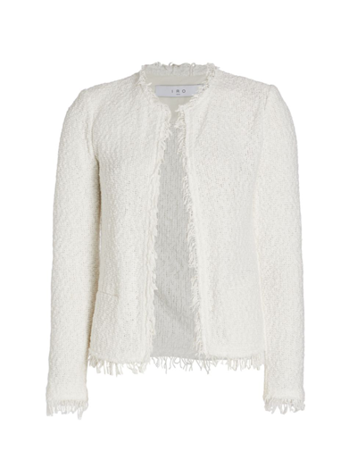 Shop Iro Women's Shavani Knit Jacket In White