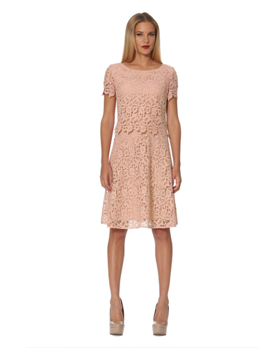 Shop Shani Popover Lace Dress In Pink
