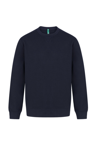 Shop Henbury Unisex Adult Sustainable Sweatshirt In Blue