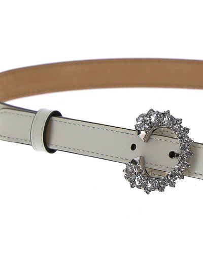 Shop Jimmy Choo Mini Madeline Belt In White