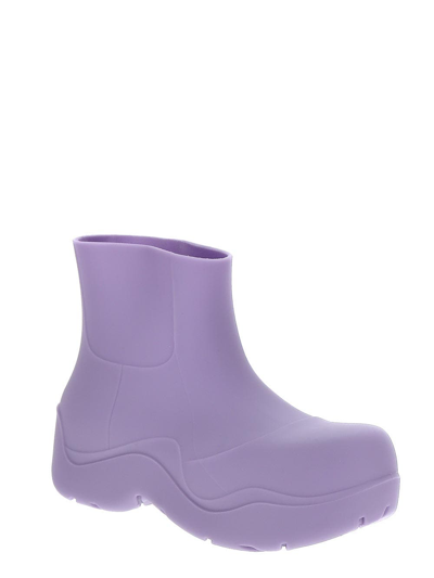 Bottega Veneta Puddle Rubber Boots In Purple | ModeSens
