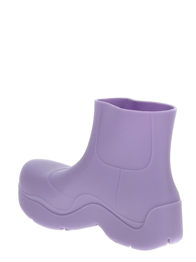 Shop Bottega Veneta Puddle Boots In Purple
