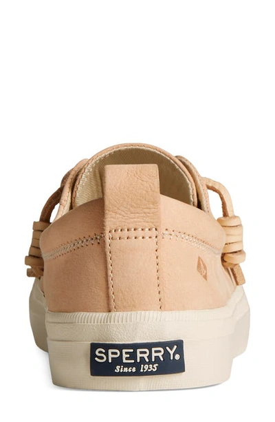 Shop Sperry Crest Vibe Tumbled Leather Sneaker In Ivory