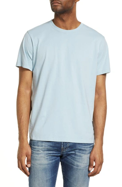 Shop Frame Cotton Logo T-shirt In Powder Blue