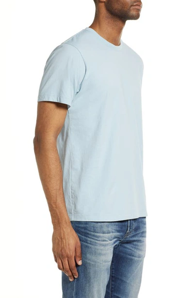 Shop Frame Cotton Logo T-shirt In Powder Blue