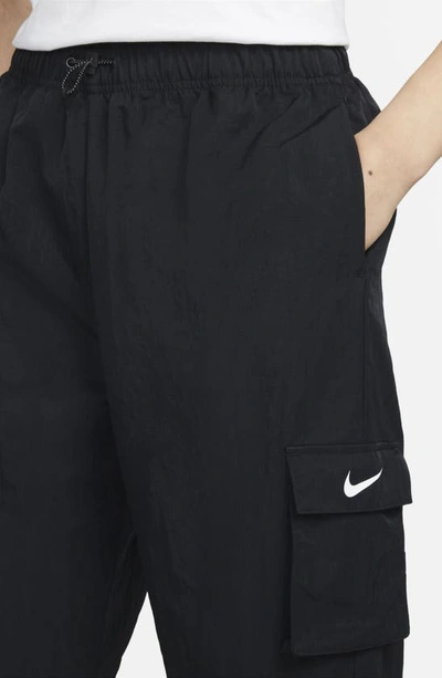 Shop Nike Sportswear Essential Cargo Pants In Black/ White