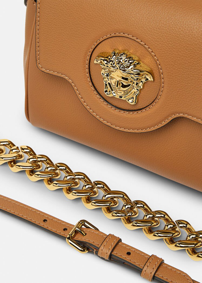 Shop Versace La Medusa Small Handbag, Female, Brown, One Size