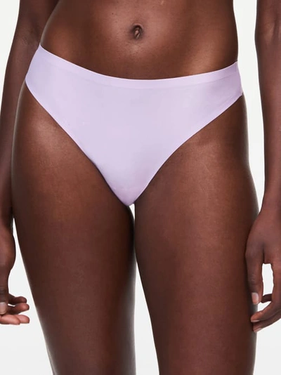 Shop Chantelle Soft Stretch Thong In Lavender