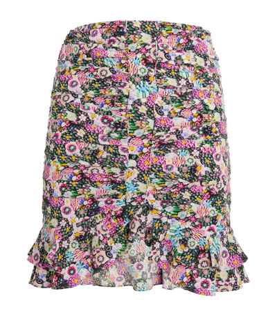 Shop Isabel Marant Silk-rich Milendi Mini Skirt In Pink