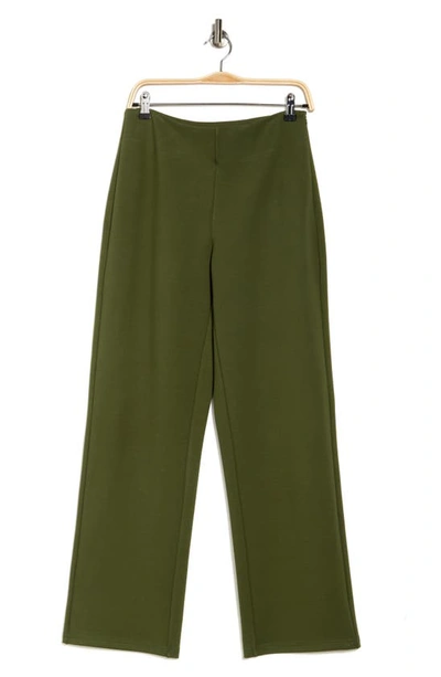 By Design Farah High Waist Wide Leg Pants In Rifle Green