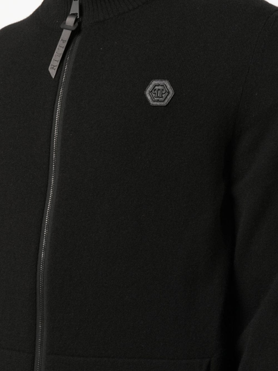Shop Philipp Plein Logo-patch Cashmere Tracksuit In Black