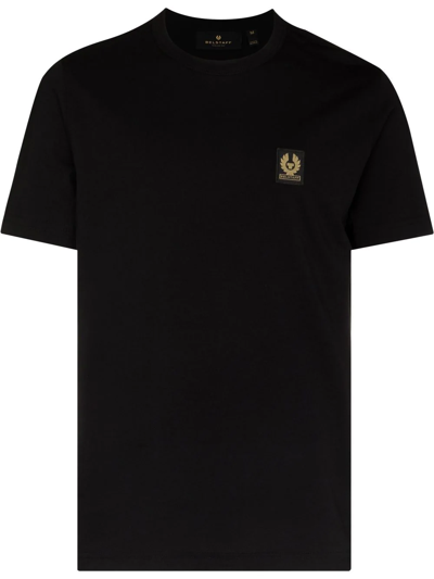 Shop Belstaff Logo-patch T-shirt In Black