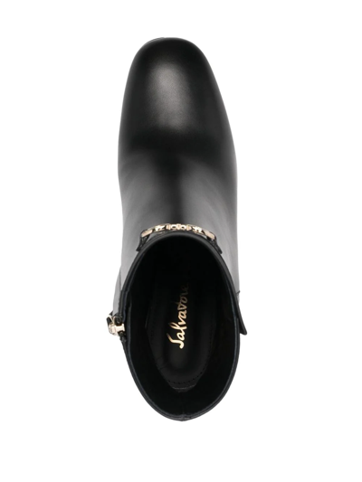 Ferragamo Woman Ankle Boots Black Size 8 Calfskin In Black
