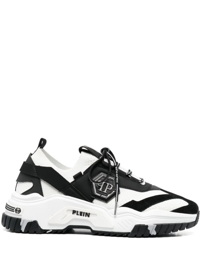 Shop Philipp Plein Vegan Predator Chunky-soled Sneakers In White