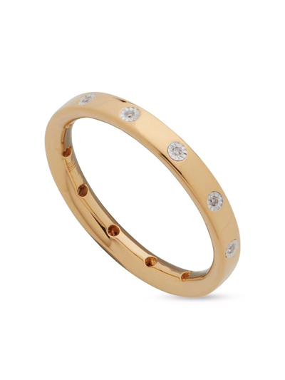 Shop Monica Vinader Fiji Gem Diamond Ring In Gold