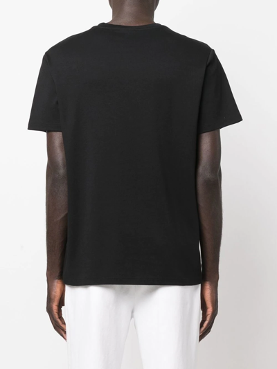 Shop Billionaire Logo-print Cotton T-shirt In Black