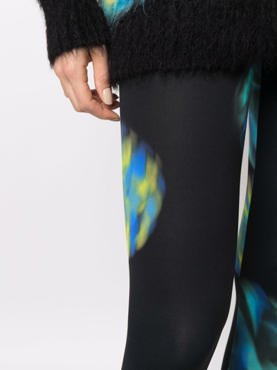 Shop Nina Ricci Graphic-print Leggings In Black