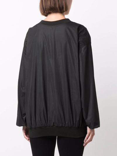 Shop Nina Ricci V-neck Technical Sweatshirt In Black