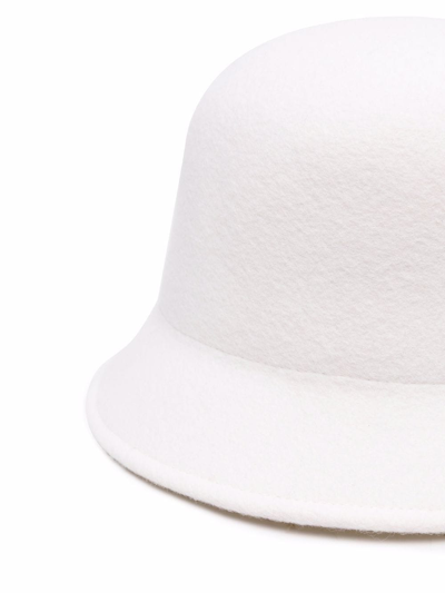 Shop Nina Ricci Felted Wool Hat In White