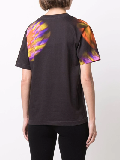 Shop Nina Ricci Abstract-print Cotton Jersey T-shirt In Brown
