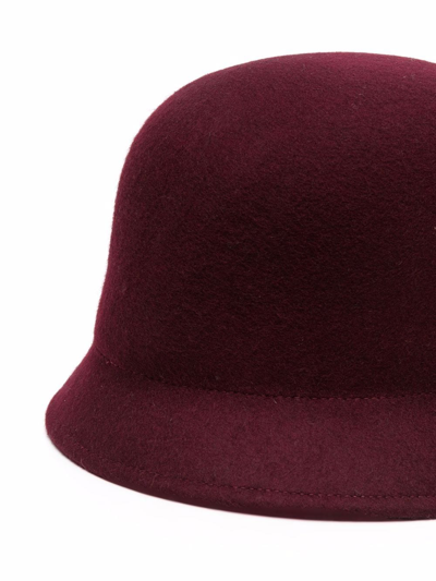 Shop Nina Ricci Felted Wool Hat In Red