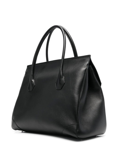 Shop Philipp Plein Logo Stud-embellished Tote Bag In Black