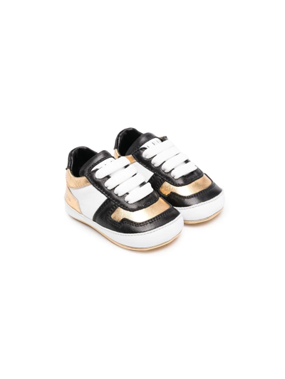Philipp Plein Newborn Lace-up Sneakers In White