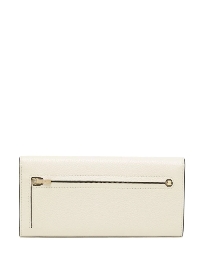 Shop Mulberry Continental Classic Grain Wallet In White