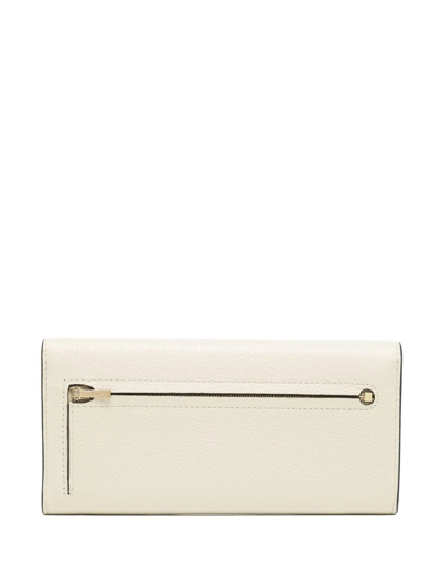 Mulberry Continental Classic Grain Wallet In White