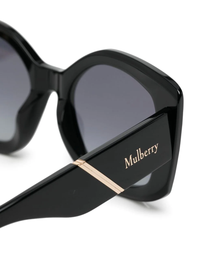 Shop Mulberry Andrea Oversized Square Sunglasses In Black
