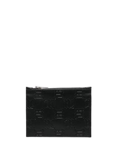 Shop Misbhv Embossed Monogram Cardholder In Black