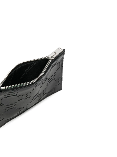 Shop Misbhv Embossed Monogram Cardholder In Black