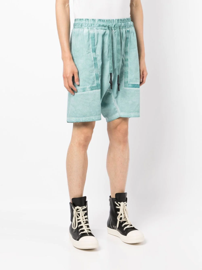 Shop Isaac Sellam Experience Panelled Drawstring Shorts In Green