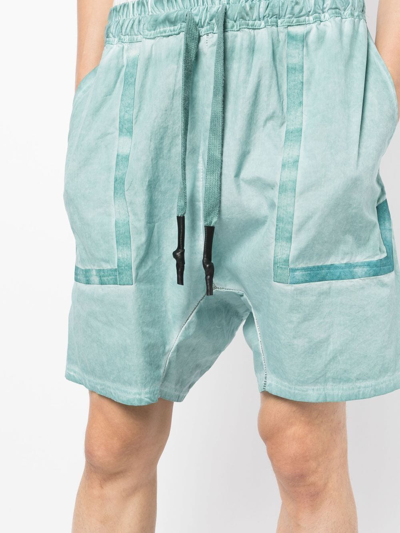 Shop Isaac Sellam Experience Panelled Drawstring Shorts In Green