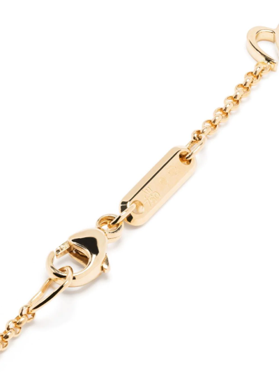 Shop Chopard 18kt Rose Gold Happy Hearts Flower Diamond Pendant Necklace