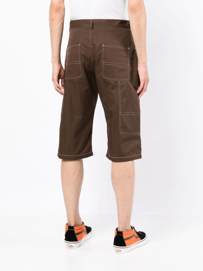 Shop Paccbet Knee-length Shorts In Brown